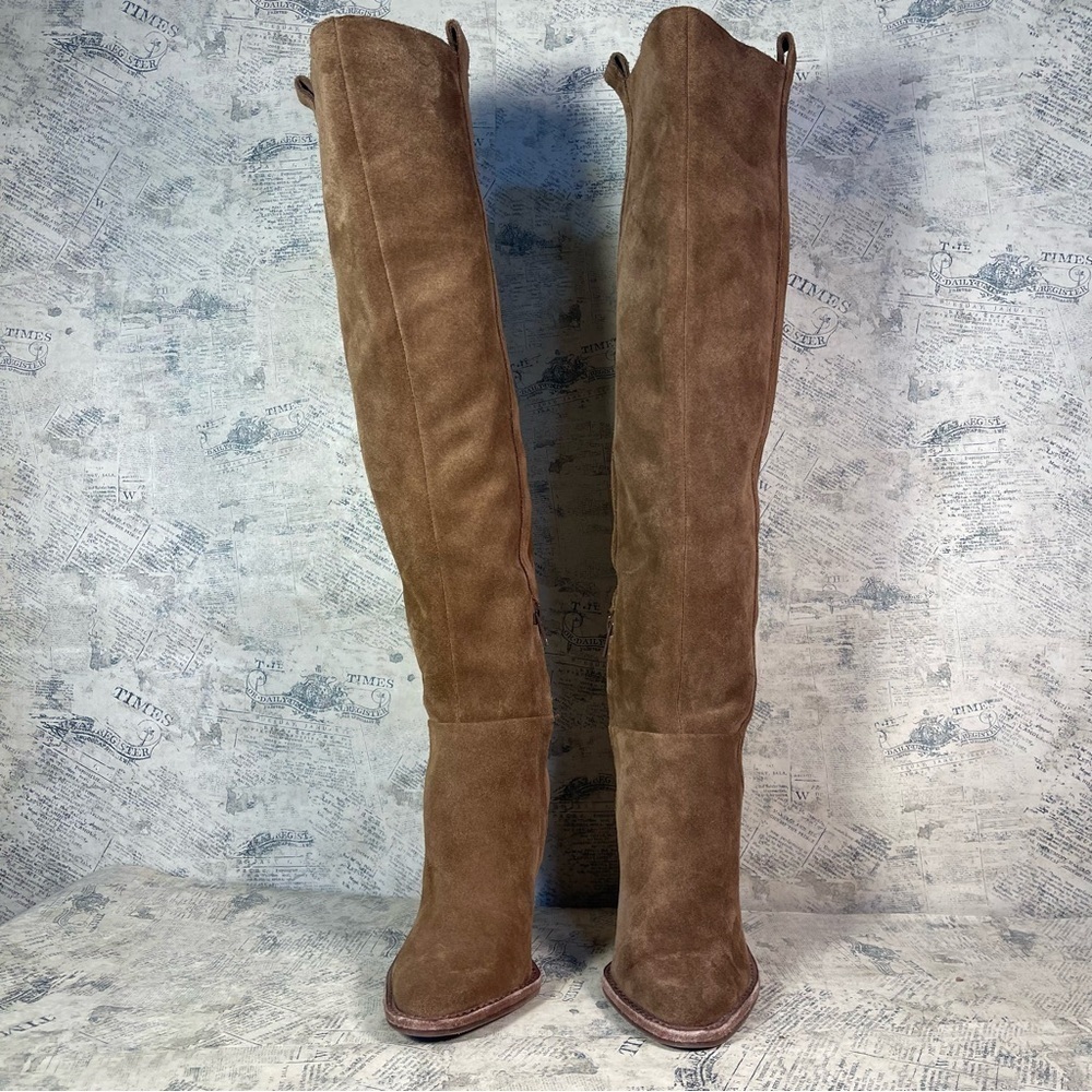 Gianni Bini Bhanks Suede Over the Knee Tall Boots Women’s Designer Boots